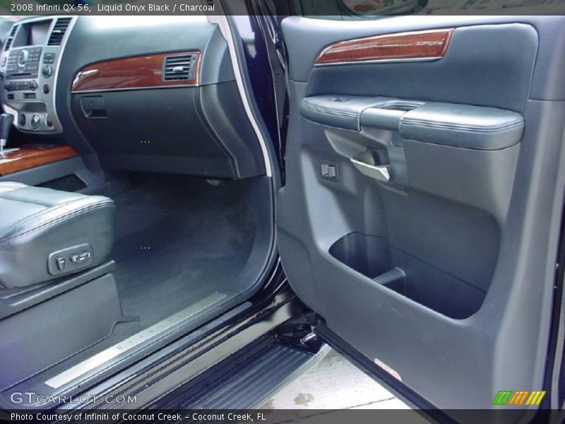Liquid Onyx Black / Charcoal 2008 Infiniti QX 56