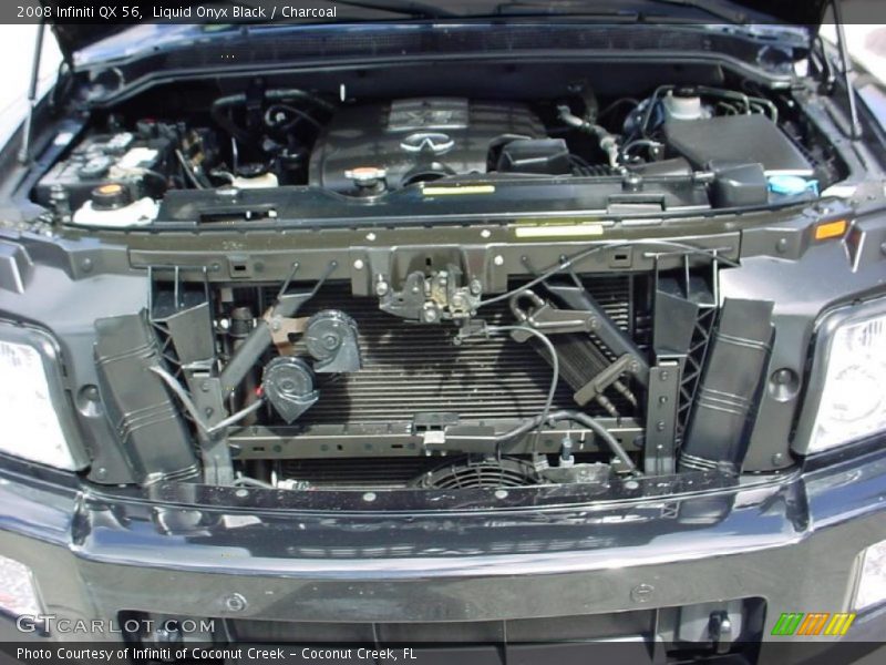 Liquid Onyx Black / Charcoal 2008 Infiniti QX 56