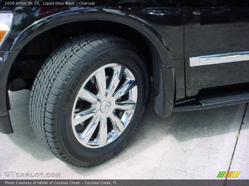 Liquid Onyx Black / Charcoal 2008 Infiniti QX 56