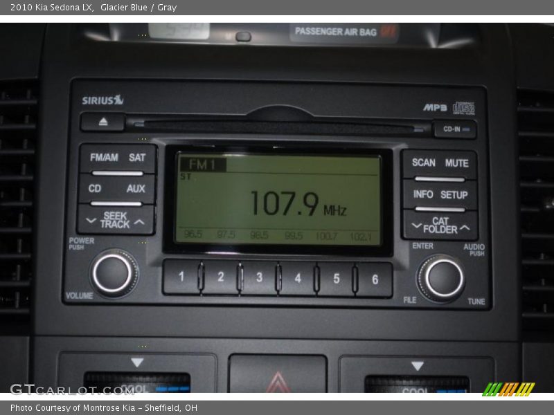 Glacier Blue / Gray 2010 Kia Sedona LX