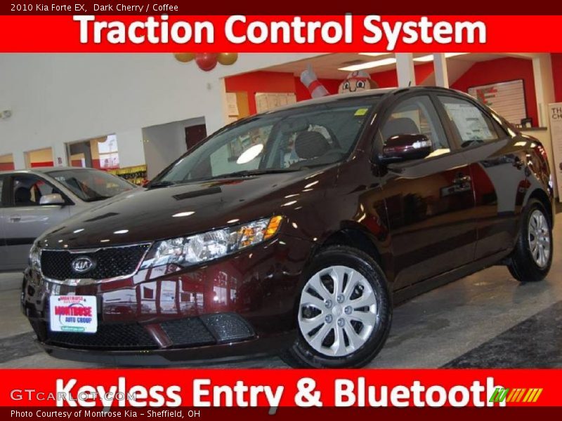 Dark Cherry / Coffee 2010 Kia Forte EX