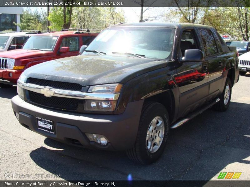 Black / Dark Charcoal 2003 Chevrolet Avalanche 1500 Z71 4x4