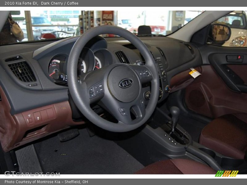 Dark Cherry / Coffee 2010 Kia Forte EX