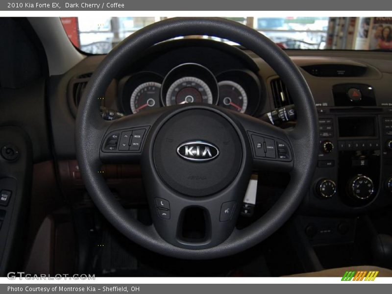 Dark Cherry / Coffee 2010 Kia Forte EX