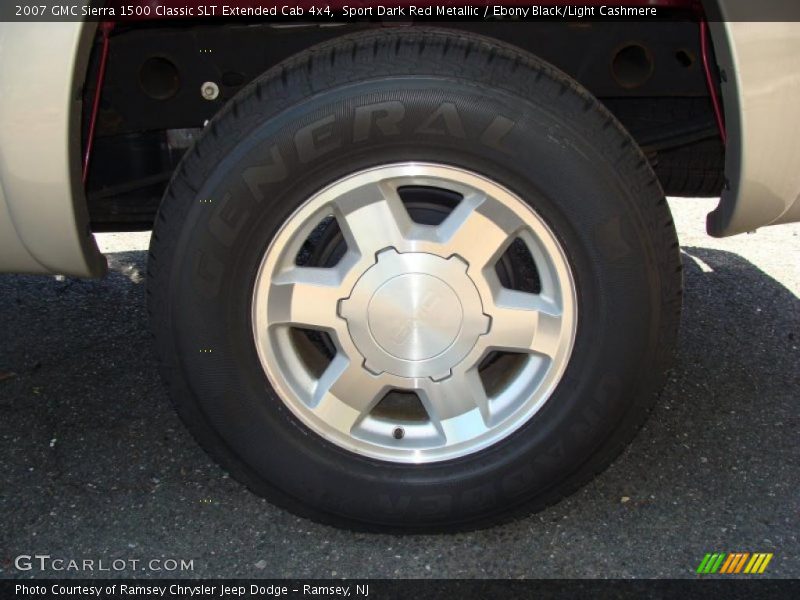 Sport Dark Red Metallic / Ebony Black/Light Cashmere 2007 GMC Sierra 1500 Classic SLT Extended Cab 4x4