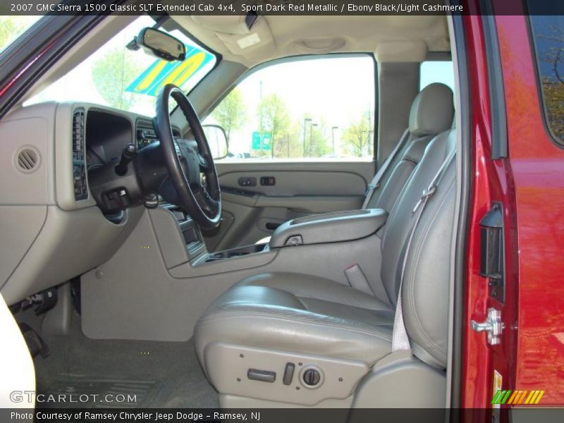 Sport Dark Red Metallic / Ebony Black/Light Cashmere 2007 GMC Sierra 1500 Classic SLT Extended Cab 4x4