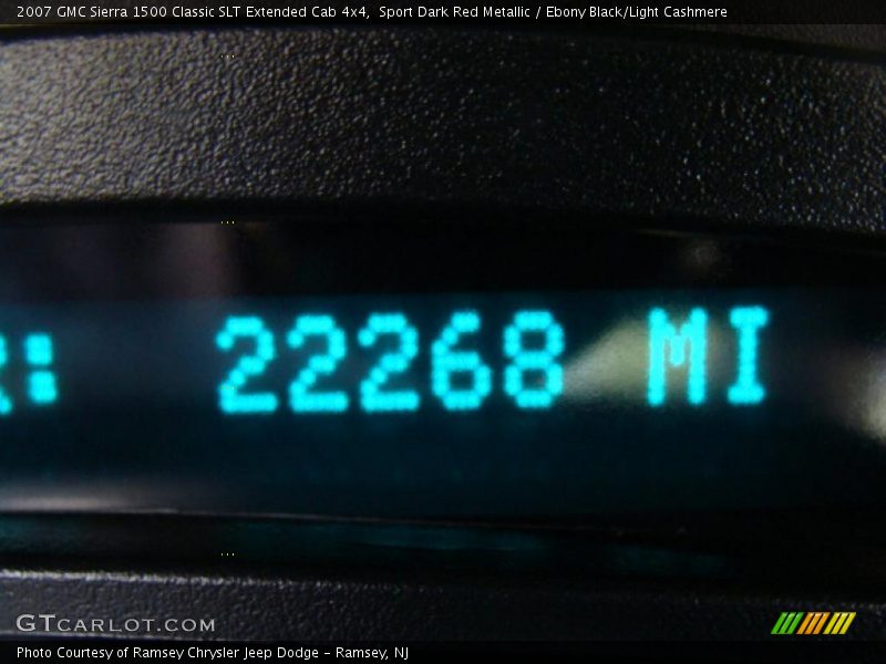 Sport Dark Red Metallic / Ebony Black/Light Cashmere 2007 GMC Sierra 1500 Classic SLT Extended Cab 4x4