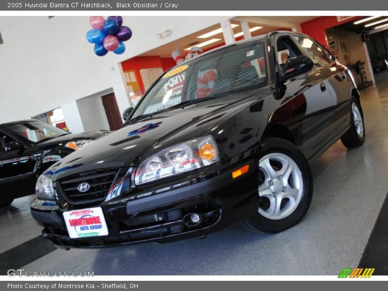 Black Obsidian / Gray 2005 Hyundai Elantra GT Hatchback