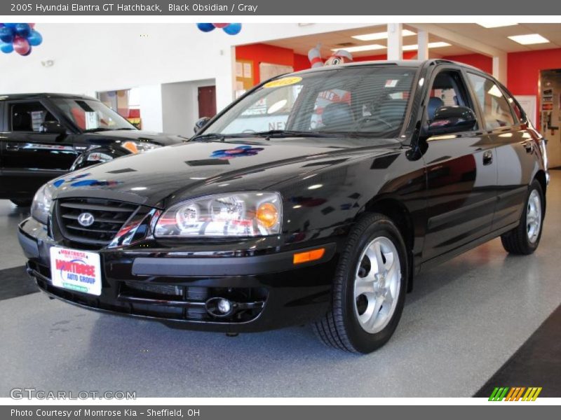 Black Obsidian / Gray 2005 Hyundai Elantra GT Hatchback