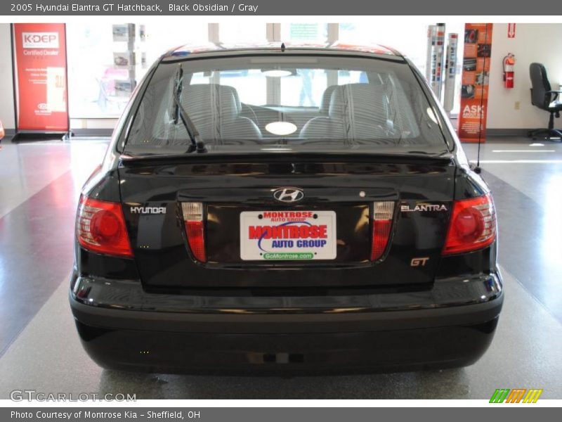 Black Obsidian / Gray 2005 Hyundai Elantra GT Hatchback