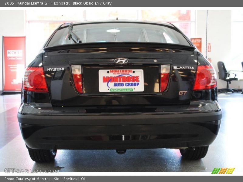 Black Obsidian / Gray 2005 Hyundai Elantra GT Hatchback