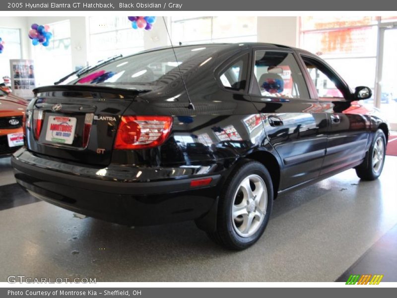 Black Obsidian / Gray 2005 Hyundai Elantra GT Hatchback