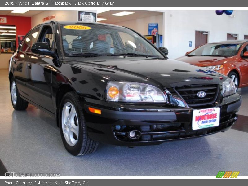 Black Obsidian / Gray 2005 Hyundai Elantra GT Hatchback