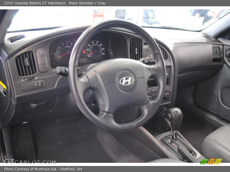 Black Obsidian / Gray 2005 Hyundai Elantra GT Hatchback