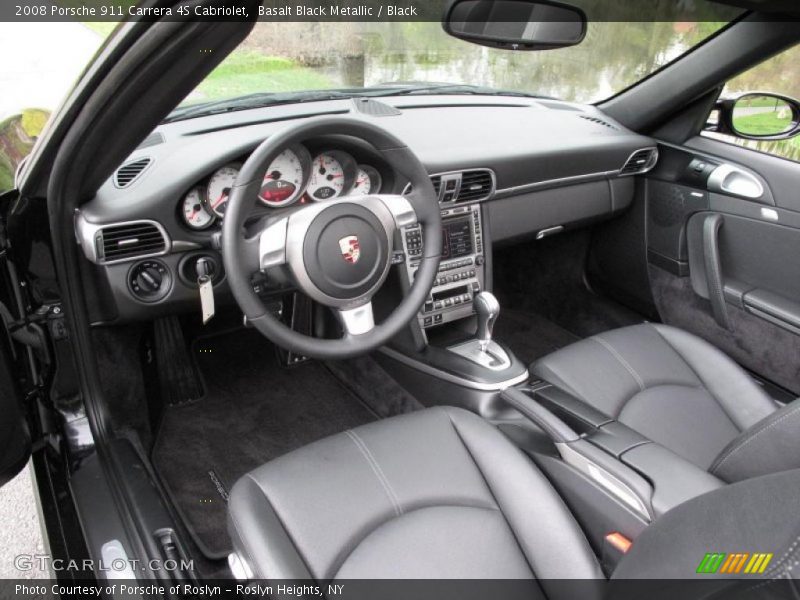 Basalt Black Metallic / Black 2008 Porsche 911 Carrera 4S Cabriolet
