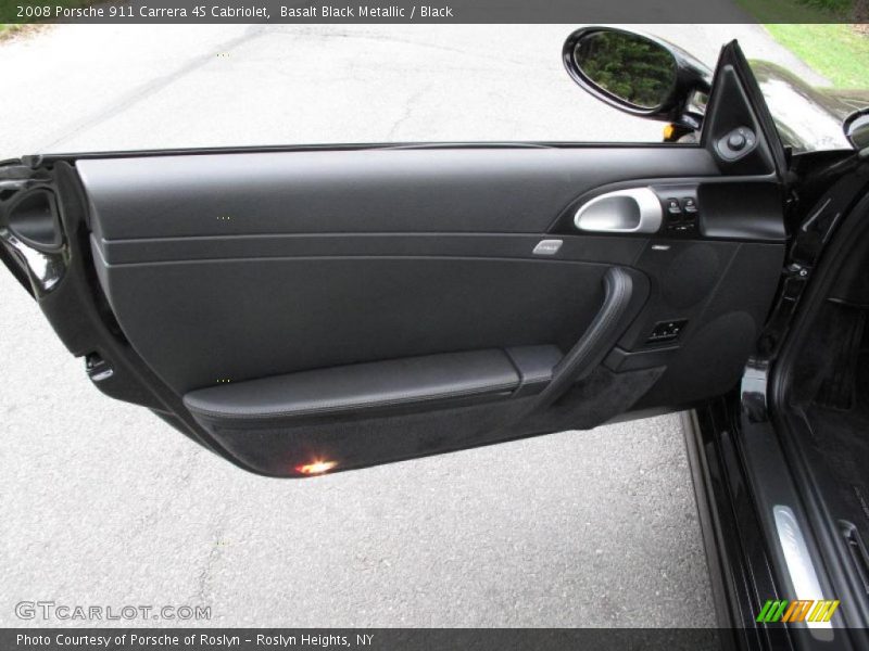 Basalt Black Metallic / Black 2008 Porsche 911 Carrera 4S Cabriolet