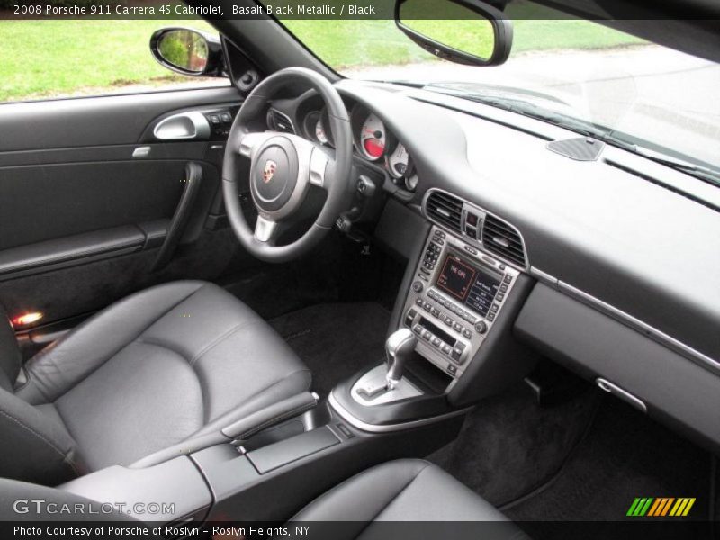 Basalt Black Metallic / Black 2008 Porsche 911 Carrera 4S Cabriolet