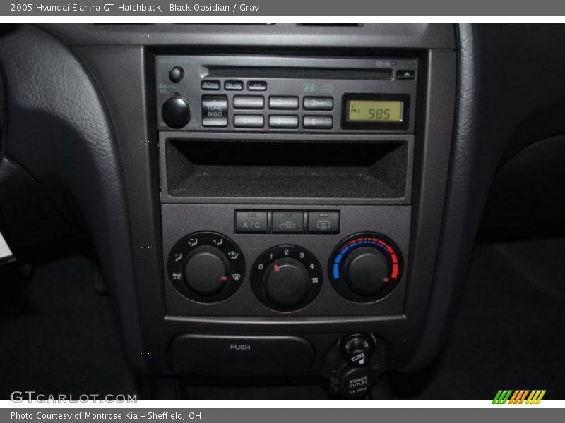 Black Obsidian / Gray 2005 Hyundai Elantra GT Hatchback