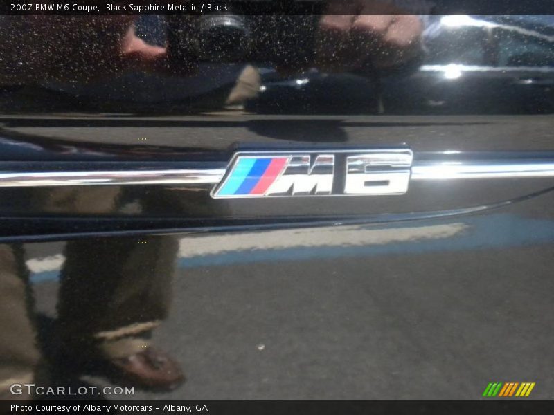 Black Sapphire Metallic / Black 2007 BMW M6 Coupe