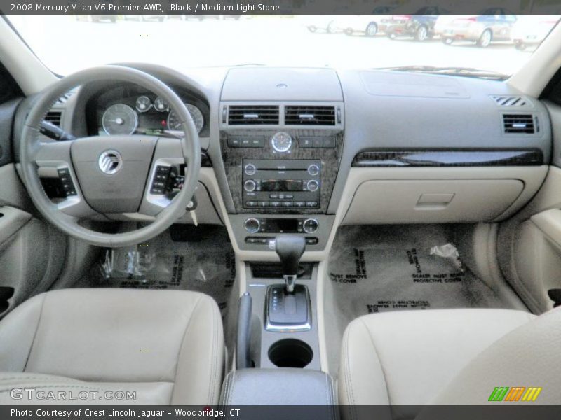 Black / Medium Light Stone 2008 Mercury Milan V6 Premier AWD