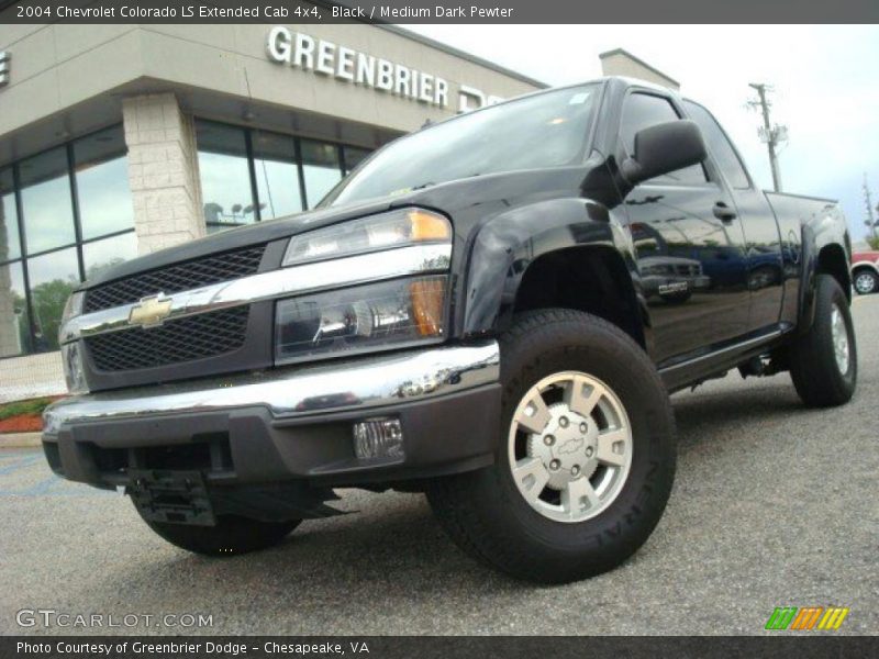 Black / Medium Dark Pewter 2004 Chevrolet Colorado LS Extended Cab 4x4