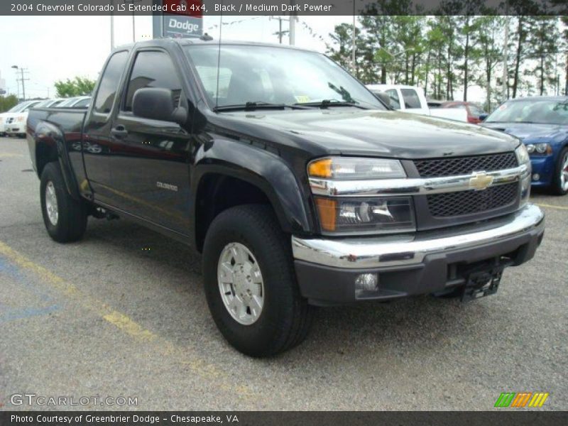 Black / Medium Dark Pewter 2004 Chevrolet Colorado LS Extended Cab 4x4