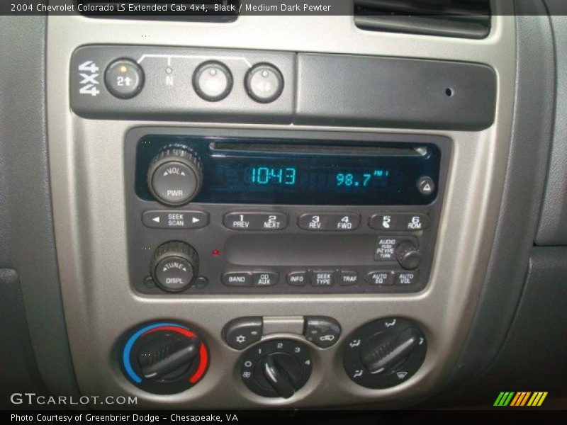 Black / Medium Dark Pewter 2004 Chevrolet Colorado LS Extended Cab 4x4