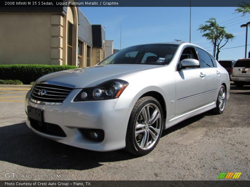 Liquid Platinum Metallic / Graphite 2008 Infiniti M 35 S Sedan