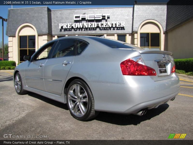 Liquid Platinum Metallic / Graphite 2008 Infiniti M 35 S Sedan