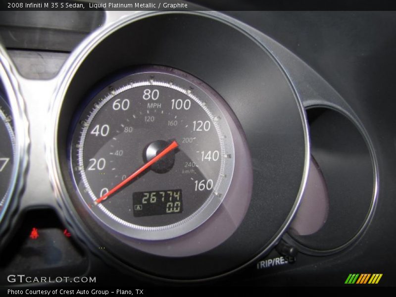 Liquid Platinum Metallic / Graphite 2008 Infiniti M 35 S Sedan