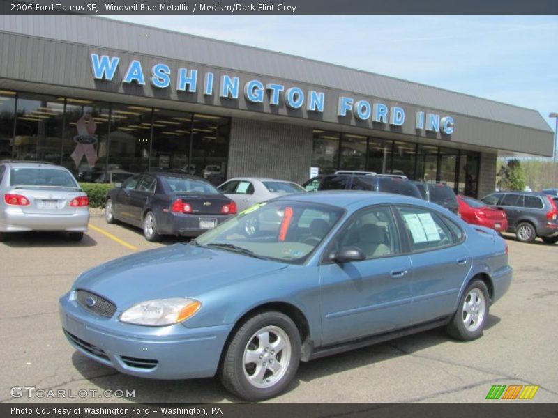 Windveil Blue Metallic / Medium/Dark Flint Grey 2006 Ford Taurus SE