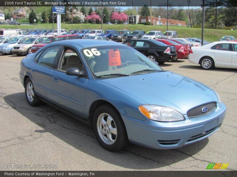 Windveil Blue Metallic / Medium/Dark Flint Grey 2006 Ford Taurus SE