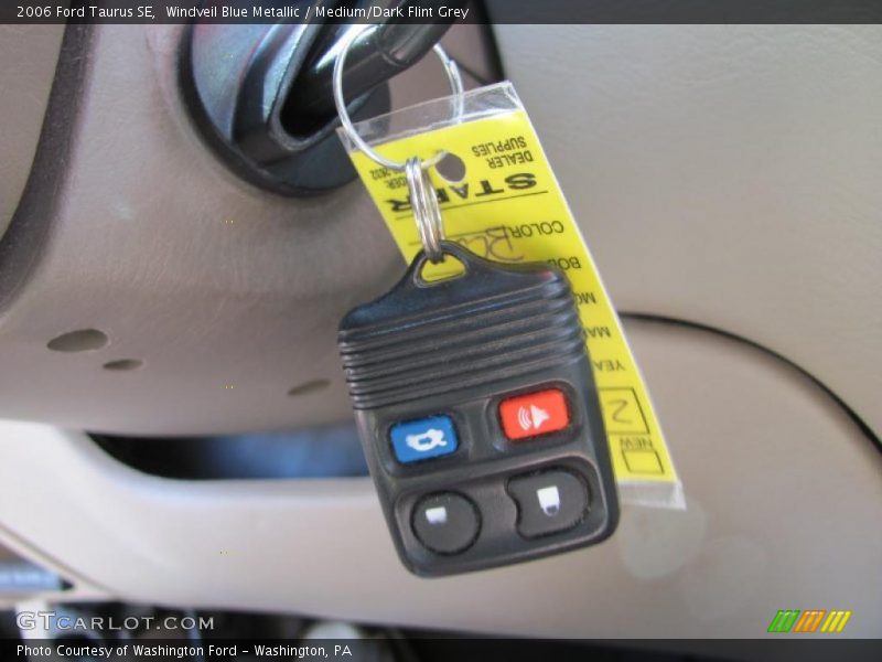 Windveil Blue Metallic / Medium/Dark Flint Grey 2006 Ford Taurus SE