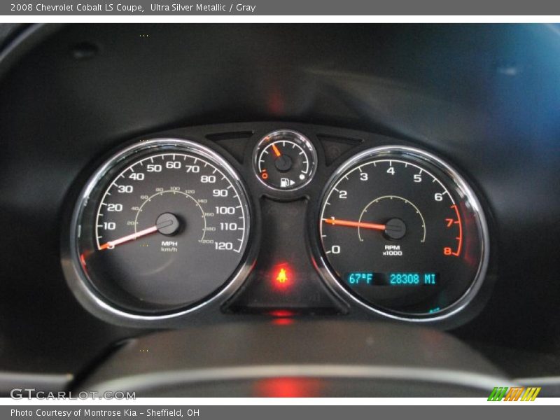 Ultra Silver Metallic / Gray 2008 Chevrolet Cobalt LS Coupe