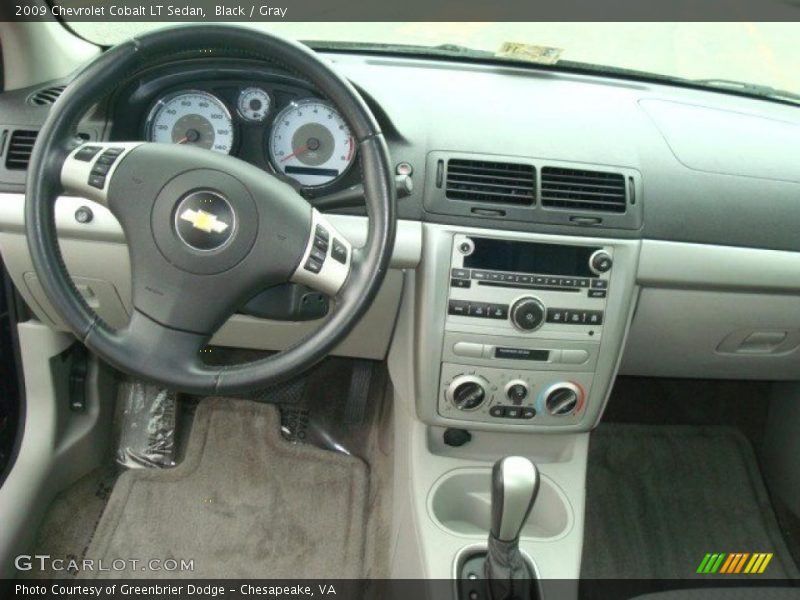 Black / Gray 2009 Chevrolet Cobalt LT Sedan