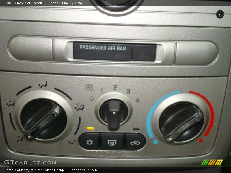 Black / Gray 2009 Chevrolet Cobalt LT Sedan