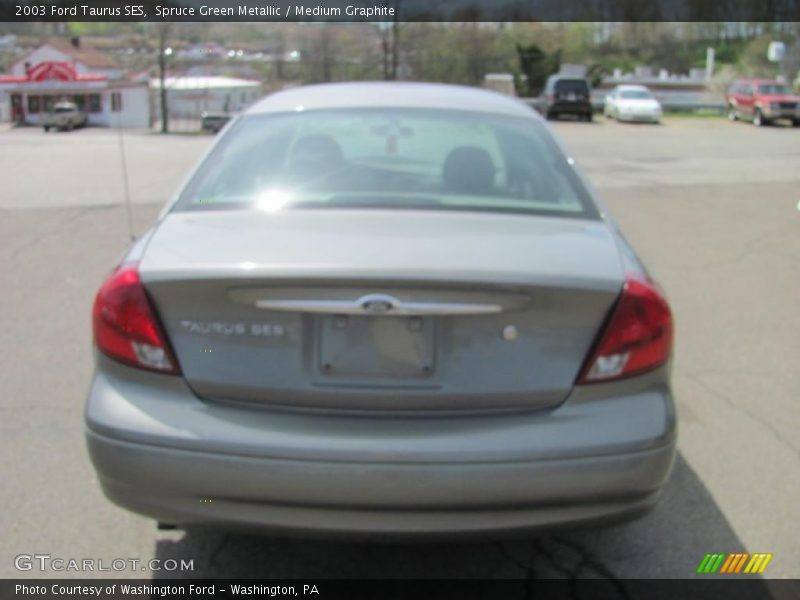 Spruce Green Metallic / Medium Graphite 2003 Ford Taurus SES