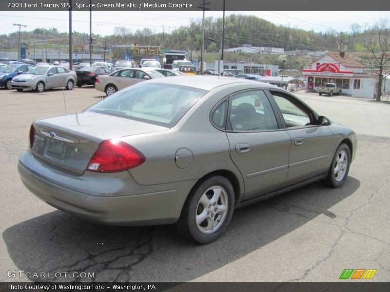 Spruce Green Metallic / Medium Graphite 2003 Ford Taurus SES