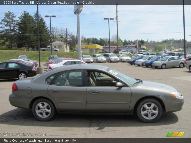 Spruce Green Metallic / Medium Graphite 2003 Ford Taurus SES