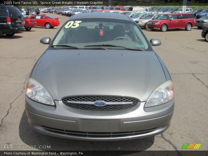 Spruce Green Metallic / Medium Graphite 2003 Ford Taurus SES