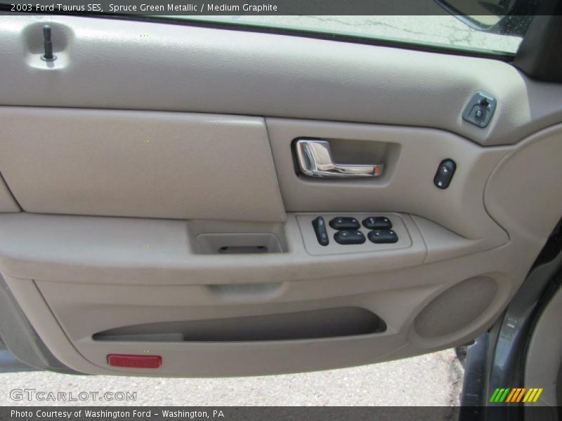 Spruce Green Metallic / Medium Graphite 2003 Ford Taurus SES