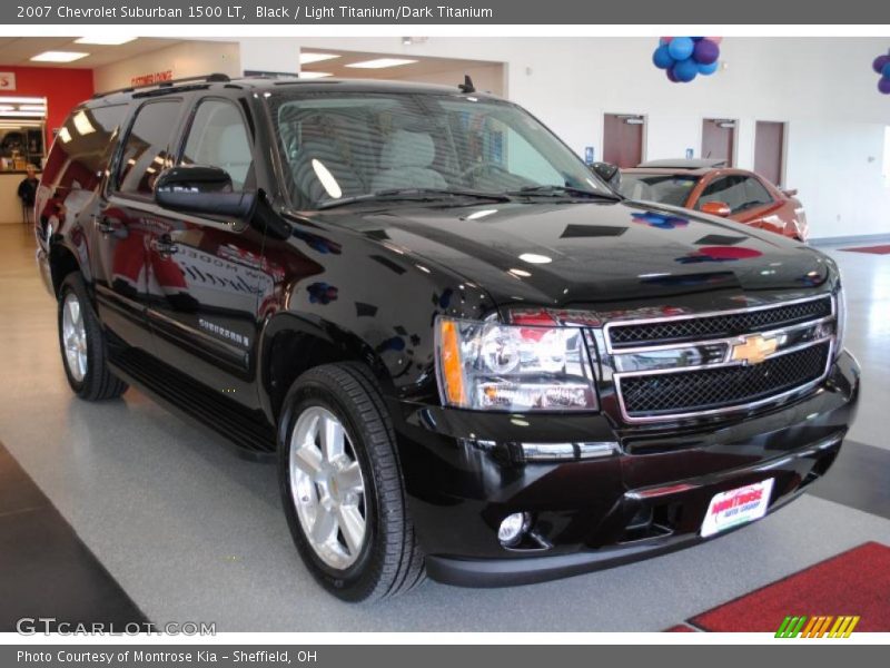 Black / Light Titanium/Dark Titanium 2007 Chevrolet Suburban 1500 LT