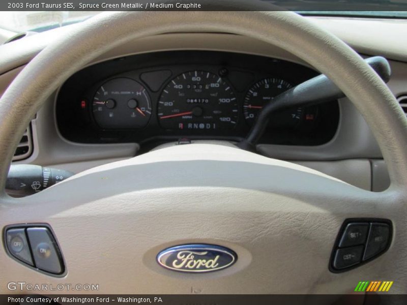 Spruce Green Metallic / Medium Graphite 2003 Ford Taurus SES