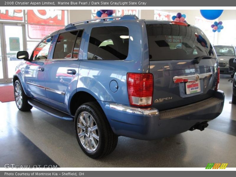 Marine Blue Pearl / Dark Slate Gray/Light Slate Gray 2008 Chrysler Aspen Limited