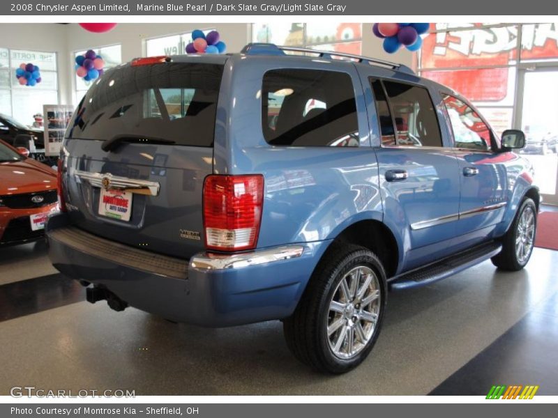 Marine Blue Pearl / Dark Slate Gray/Light Slate Gray 2008 Chrysler Aspen Limited