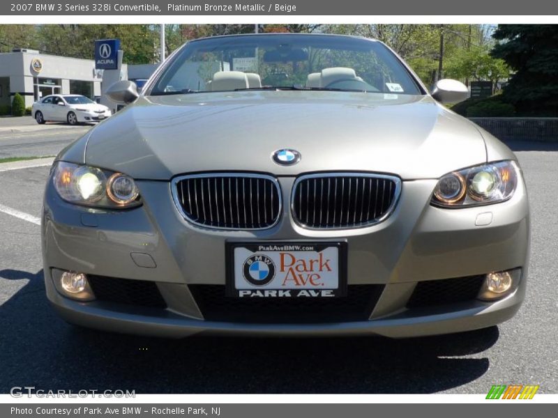 Platinum Bronze Metallic / Beige 2007 BMW 3 Series 328i Convertible