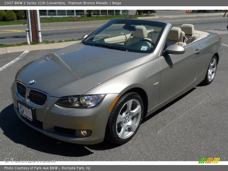 Platinum Bronze Metallic / Beige 2007 BMW 3 Series 328i Convertible