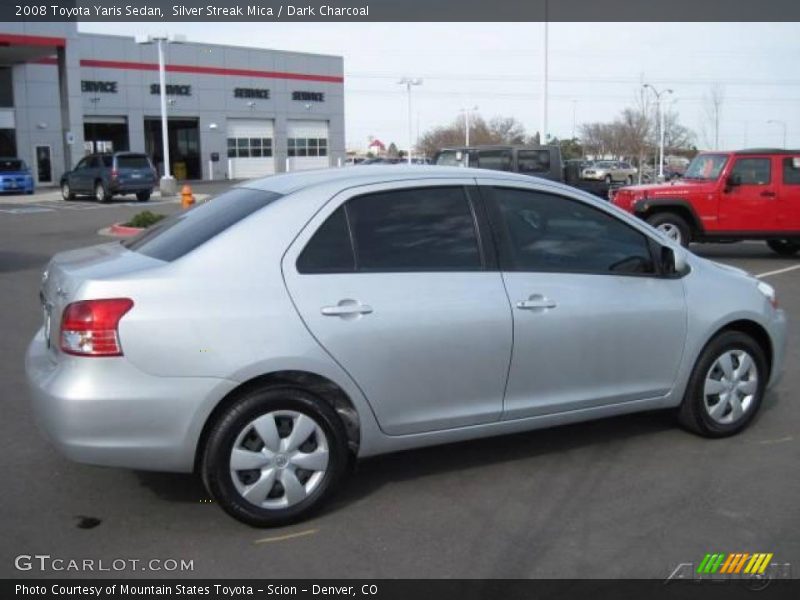 Silver Streak Mica / Dark Charcoal 2008 Toyota Yaris Sedan