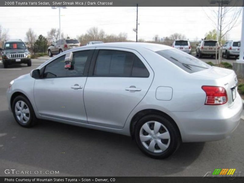 Silver Streak Mica / Dark Charcoal 2008 Toyota Yaris Sedan
