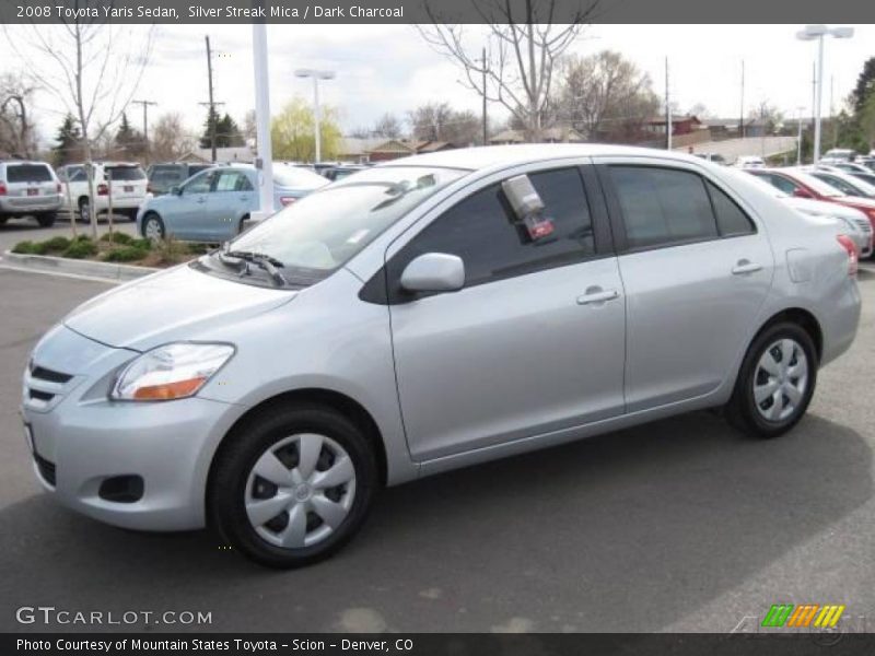 Silver Streak Mica / Dark Charcoal 2008 Toyota Yaris Sedan
